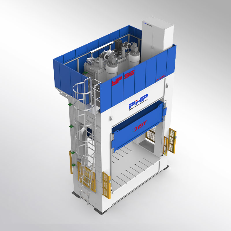 Bagagerumsdæksel hydraulisk presse